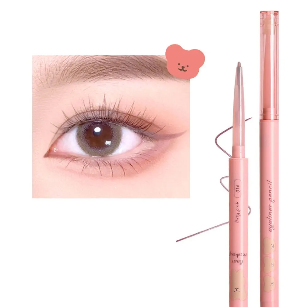 1 Pack Waterproof Cartoon Eyeliner Automatic Rotating Anti-Sweat Eyeliner Gel Anti-Sweat Eyeliner Professional Long Lasting
