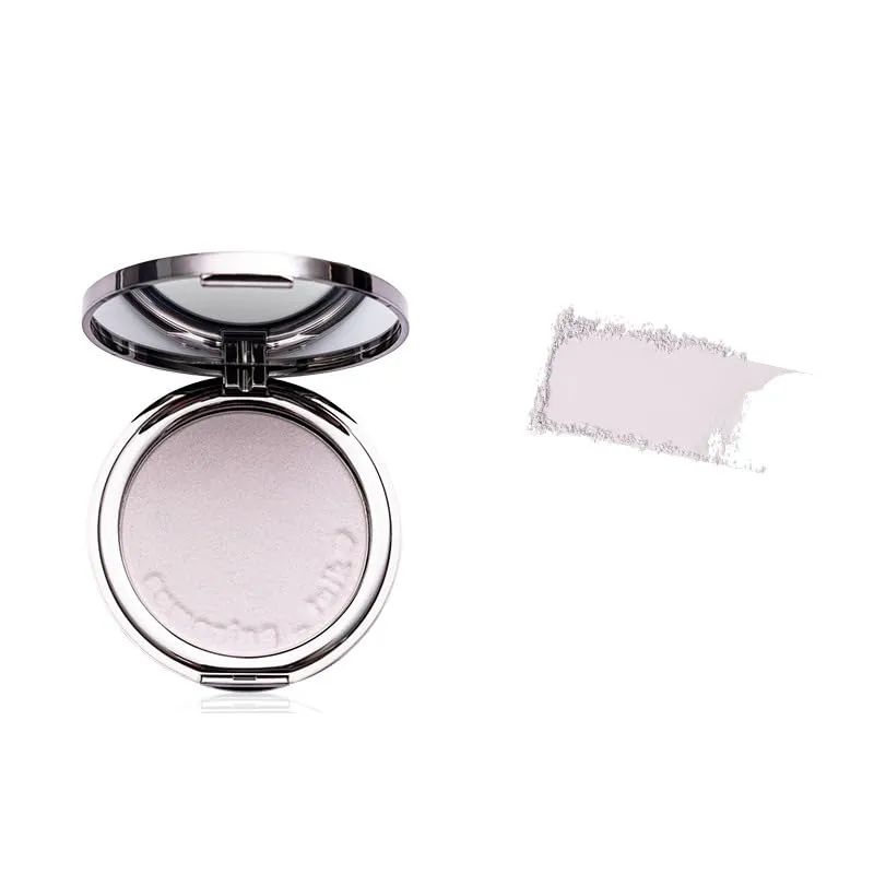 1 PC New AZTK Setting Powder Foundation Oil Control Pressed Foundation Powder with Puff Clear Press Powder Purple Pressed Powder (02#, 5.6g)