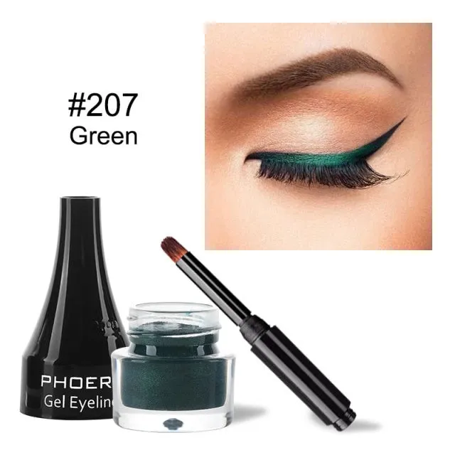 10 Colors Eyeliner Gel Quick Dry Long Lasting Eyes Makeup Waterproof Anti-sweat Eye Liner Cream With Brush Cosmetics TSLM1