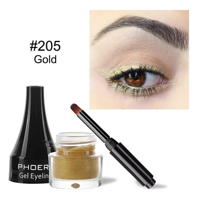 10 Colors Eyeliner Gel Quick Dry Long Lasting Eyes Makeup Waterproof Anti-sweat Eye Liner Cream With Brush Cosmetics TSLM1