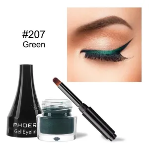 10 Colors Eyeliner Gel Quick Dry Long Lasting Eyes Makeup Waterproof Anti-sweat Eye Liner Cream With Brush Cosmetics TSLM1