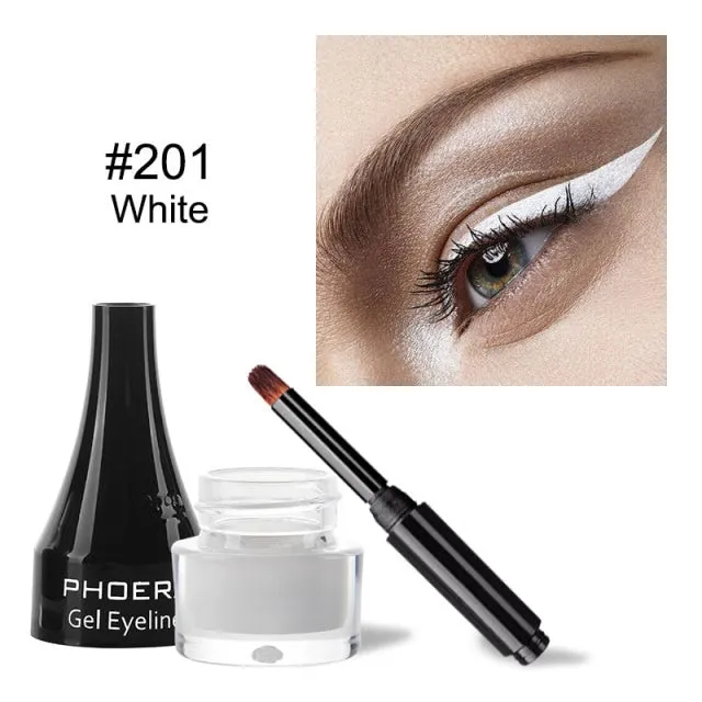 10 Colors Eyeliner Gel Quick Dry Long Lasting Eyes Makeup Waterproof Anti-sweat Eye Liner Cream With Brush Cosmetics TSLM1