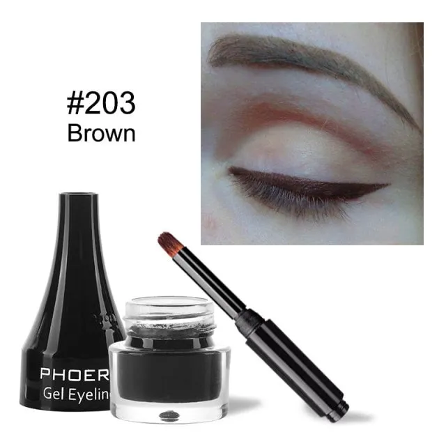 10 Colors Eyeliner Gel Quick Dry Long Lasting Eyes Makeup Waterproof Anti-sweat Eye Liner Cream With Brush Cosmetics TSLM1