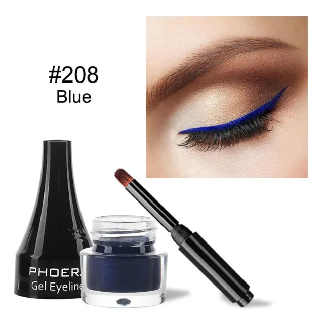 10 Colors Eyeliner Gel Quick Dry Long Lasting Eyes Makeup Waterproof Anti-sweat Eye Liner Cream With Brush Cosmetics TSLM1