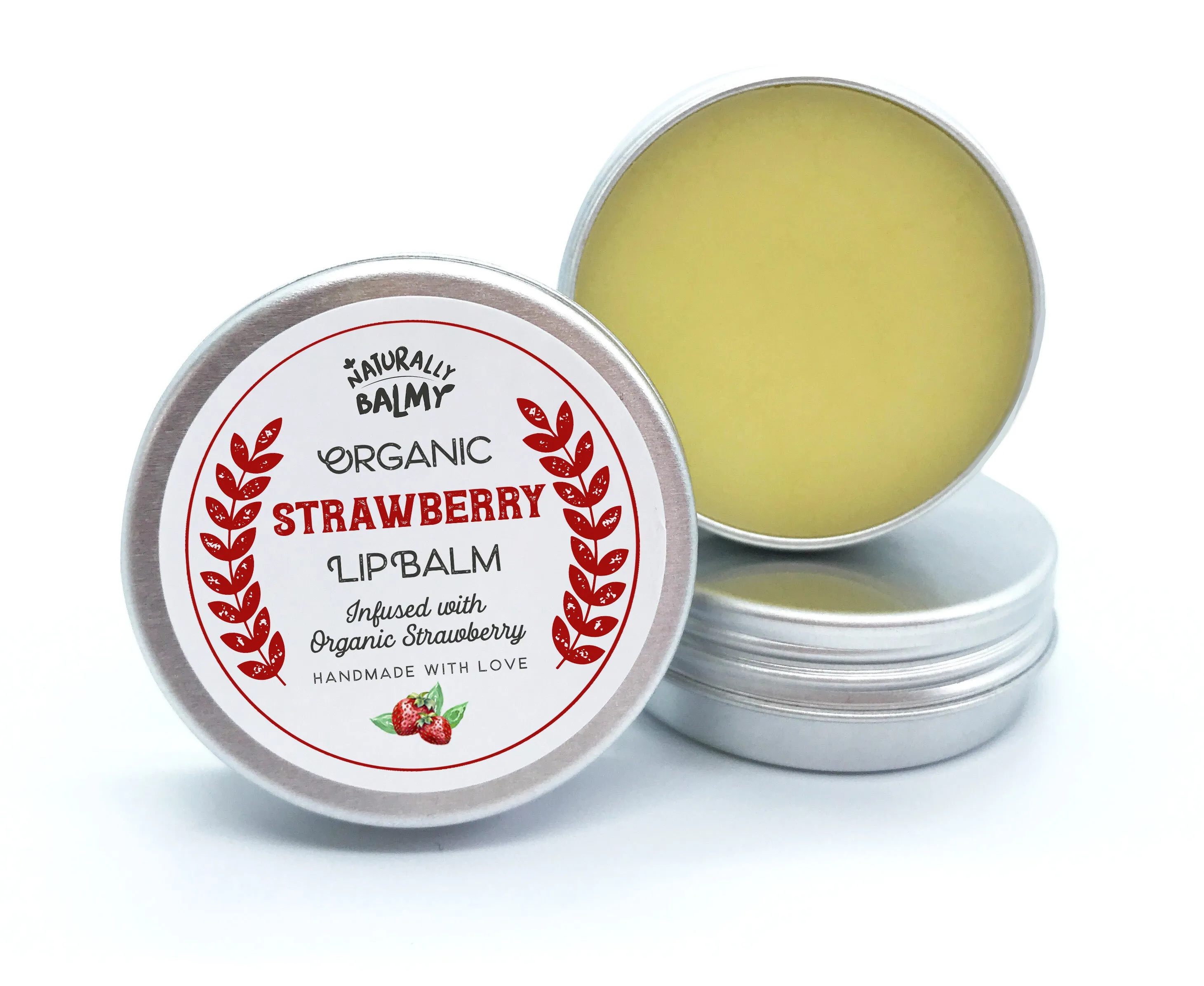 100% Natural Organic Lip Balm Tins