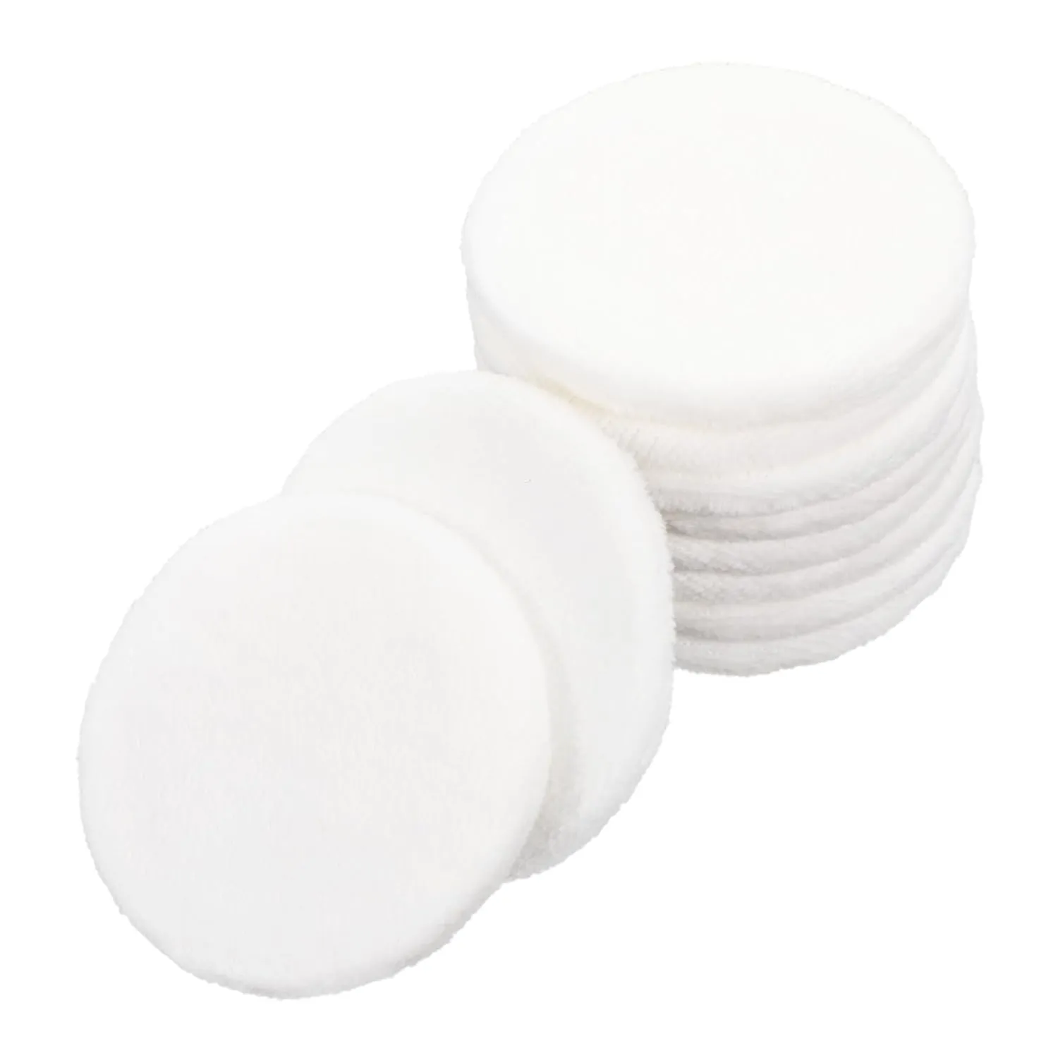 10Pcs Cotton Makeup Powder with Ribbon Comfortable Applicator Tools for Loose Powder for Womens Makeup Application and Touch Ups