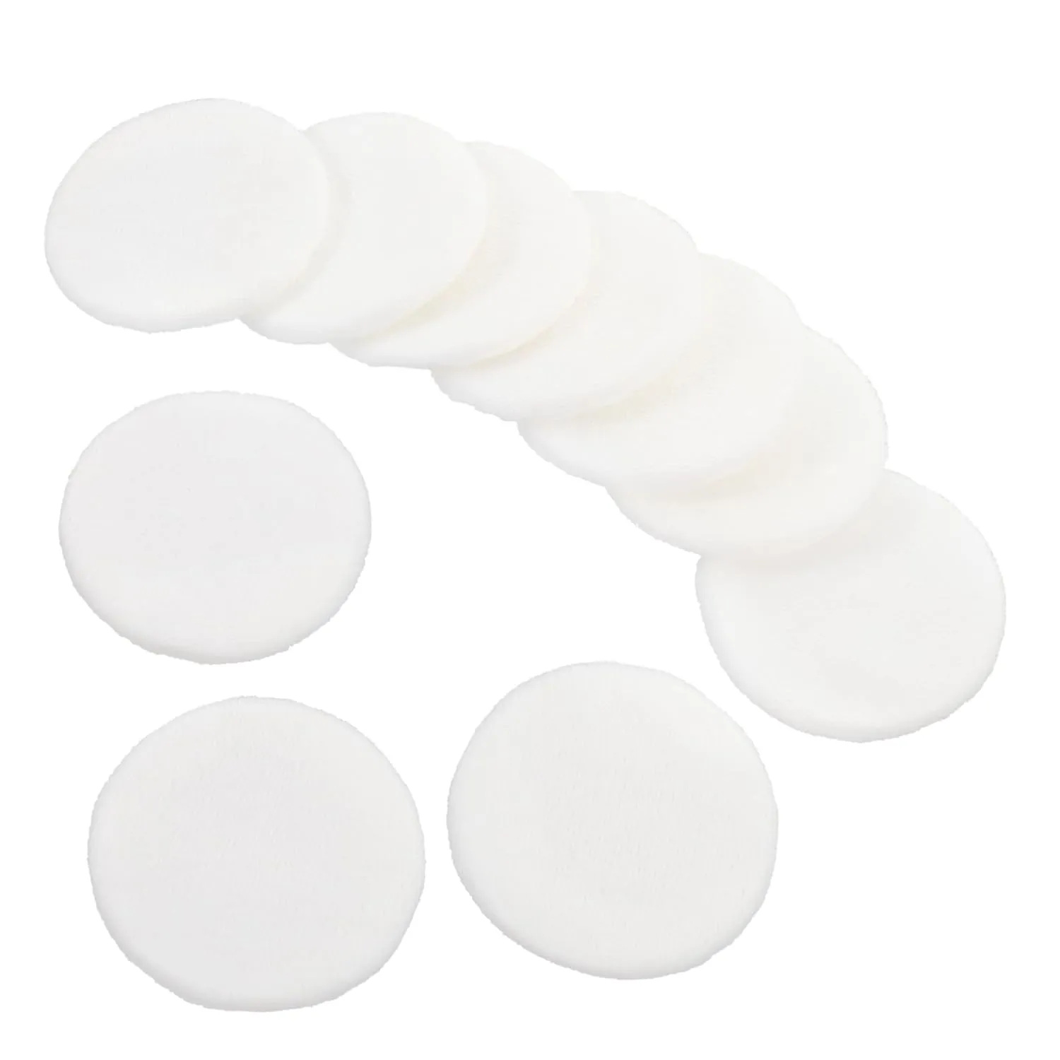 10Pcs Decorative Cotton Powder for Makeup Comfortable and Soft Powder with Ribbon for Loose Application Beauty Tool for Finish