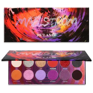 12 Color Plum Eyeshadow Pallete Glitter Shimmer Matte