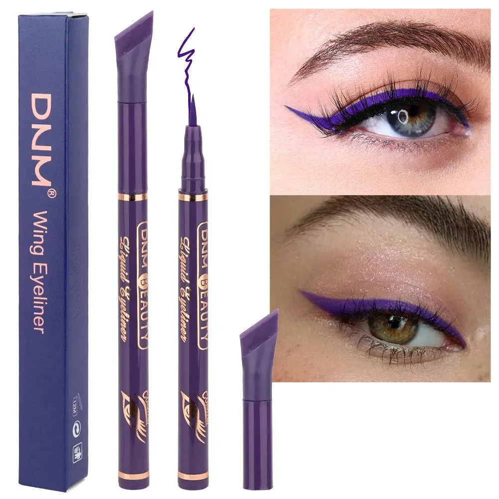 12 Colors Matte Liquid Eyeliner Pen – Black, Purple & More, Waterproof, Quick-Drying, Smooth Ultra-Thin Wing Eye Liner