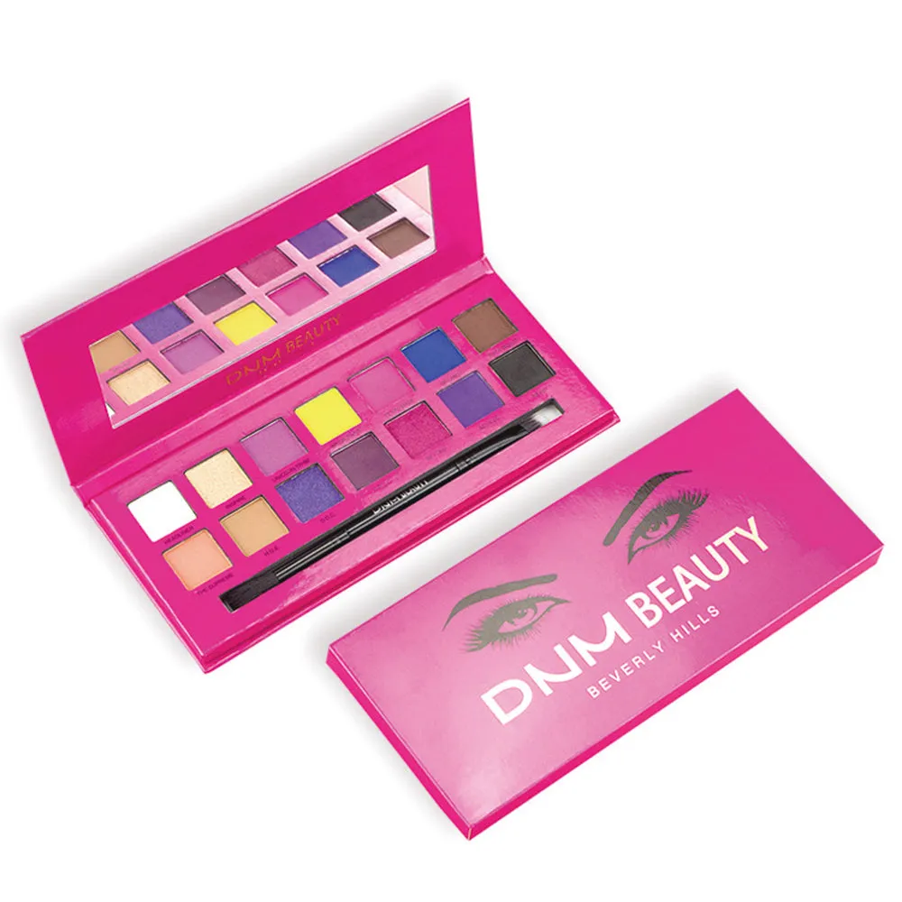 14 Colors Eyeshadow Palette Matte Shimmer Makeup Pallet Natural Waterproof Long Lasting Pigmented Eyeshadow Pallet With Makeup Brush (14 Colors)