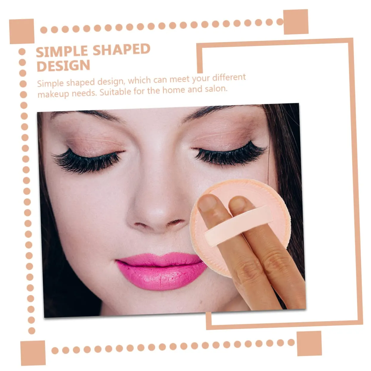 15pcs Rounded Makeup Pads Soft Velour Cosmetic Puff Tools for Smooth Application and Easy Blending for Loose and Foundation Powders Convenient and Portable