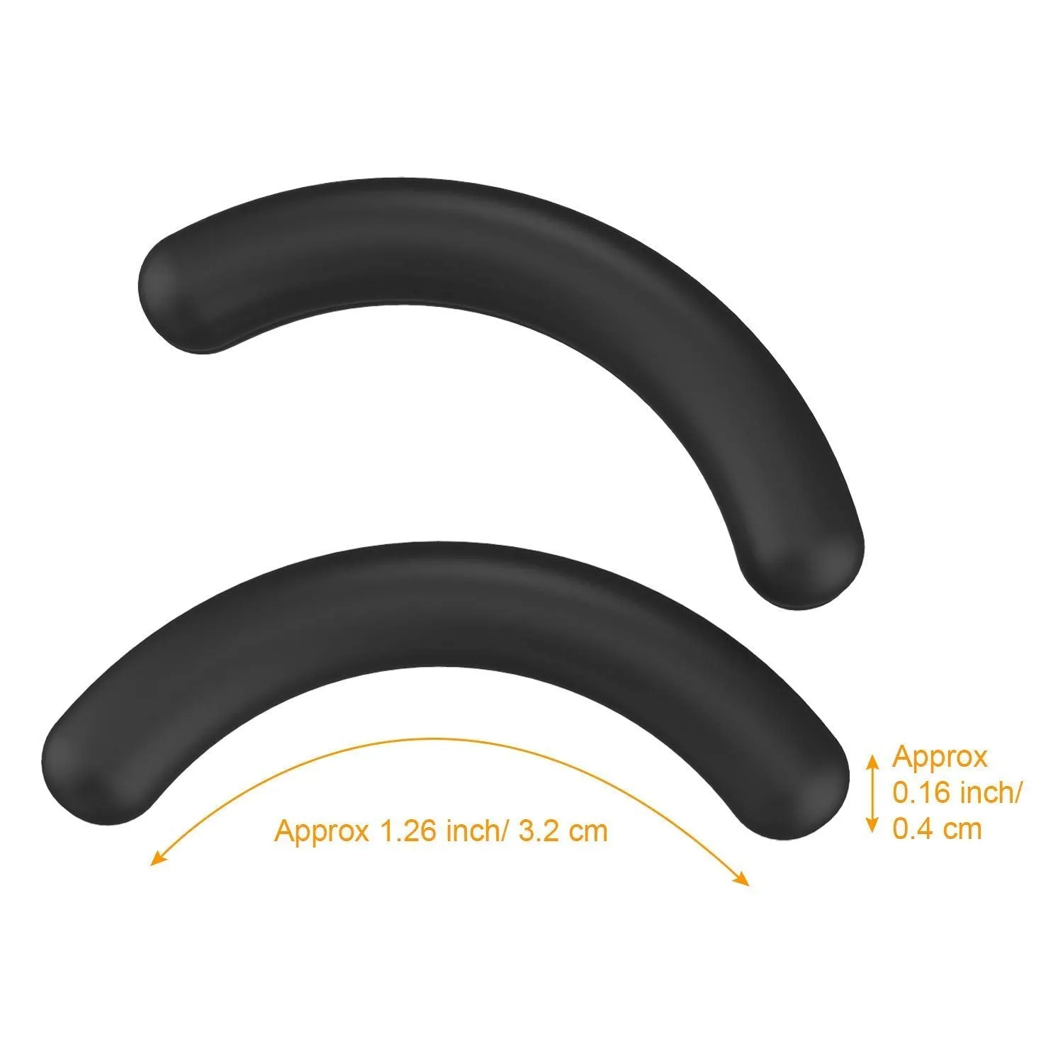 24 Pcs Curler Refill EyeLash Curler Refill Pads Silicone Rubber Curler Replacement Refills Pads for Universal Eyelash Curler White
