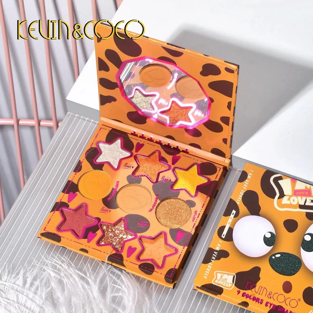 27 Colors Kevin & Coco Eyeshadow Kits 3 Pearlescent Matte & Shimmer Kits with Eyelashes