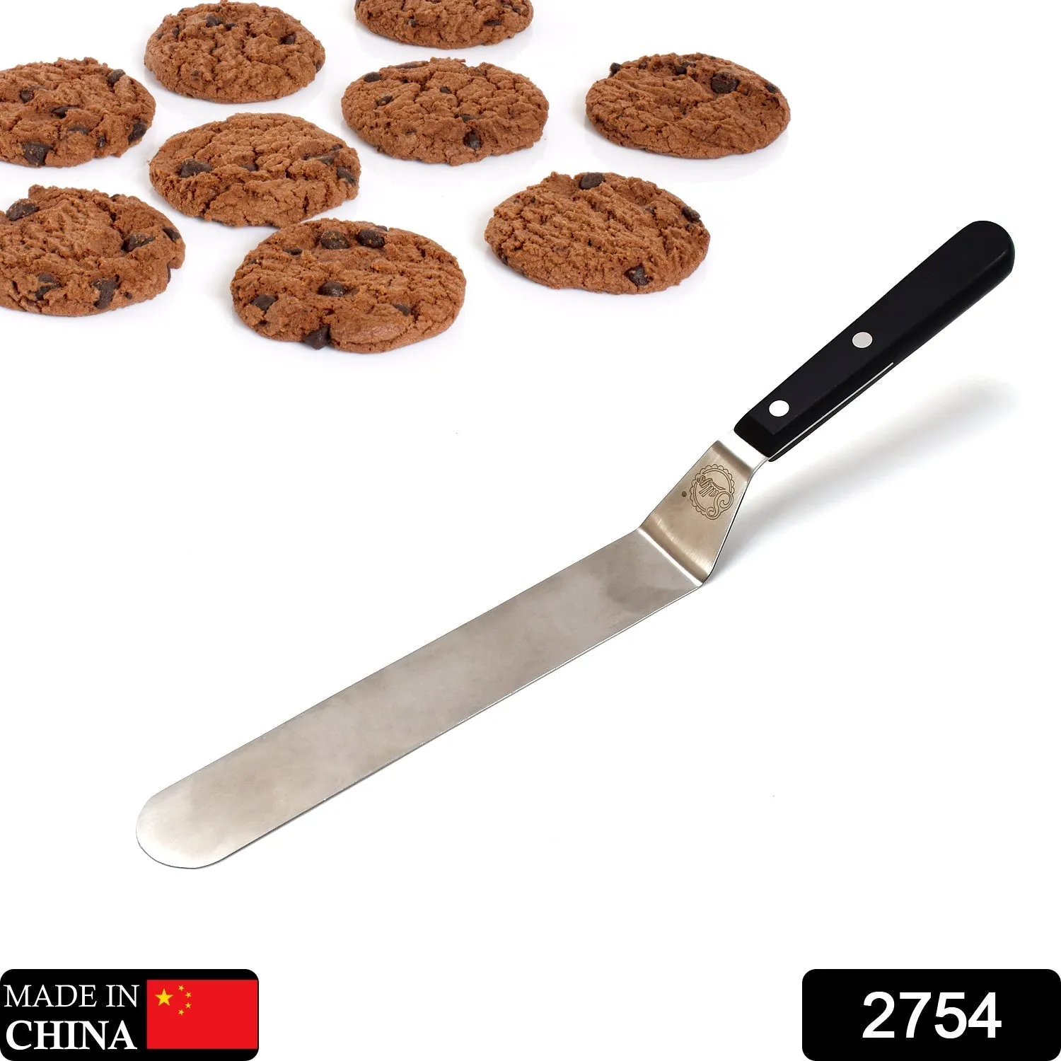 2754 Stainless Steel Offset Icing Spatula Bakery Cake Decorating Spreader 15-Inch