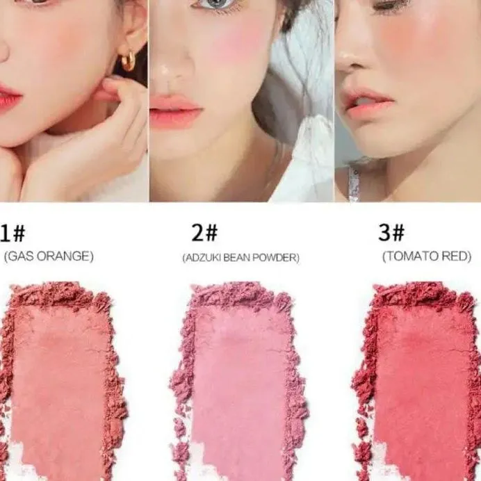 3 Color Blush Palette with Brush