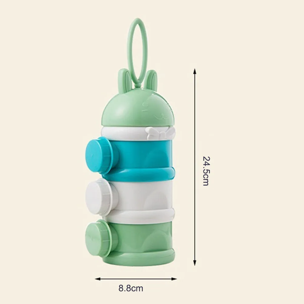 3-Layer Portable Baby Formula Feeding Dispenser Container Storage Milk Powder Box