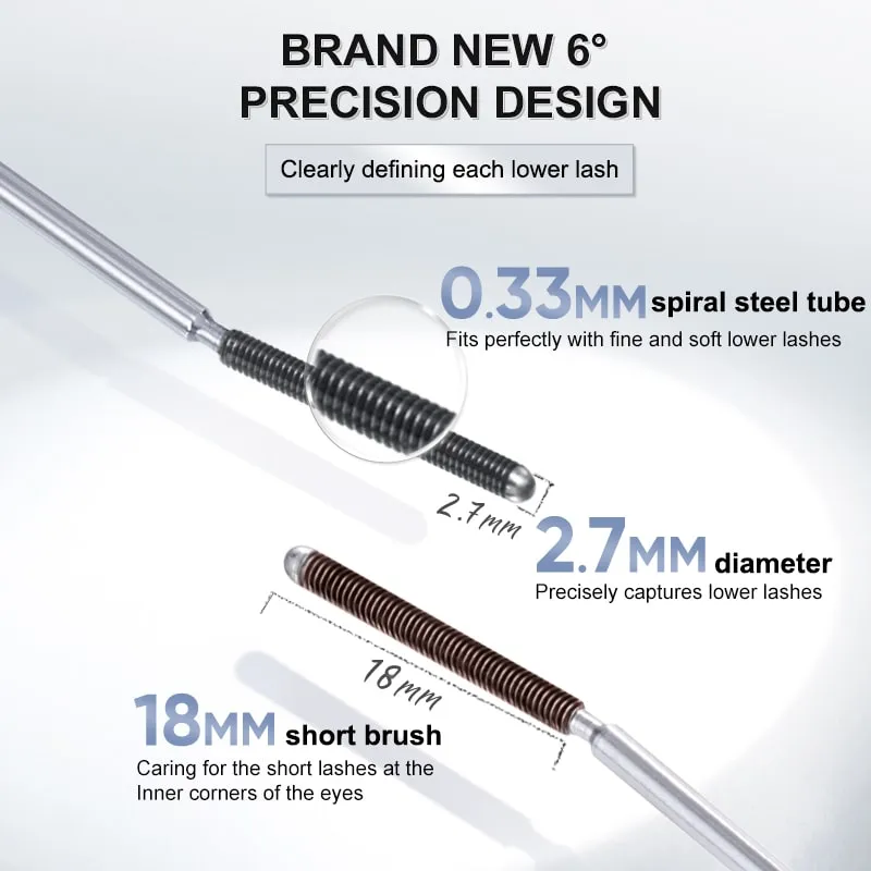 3D Curling Eyelash Iron Mascara - 6°Curling Design #Brown