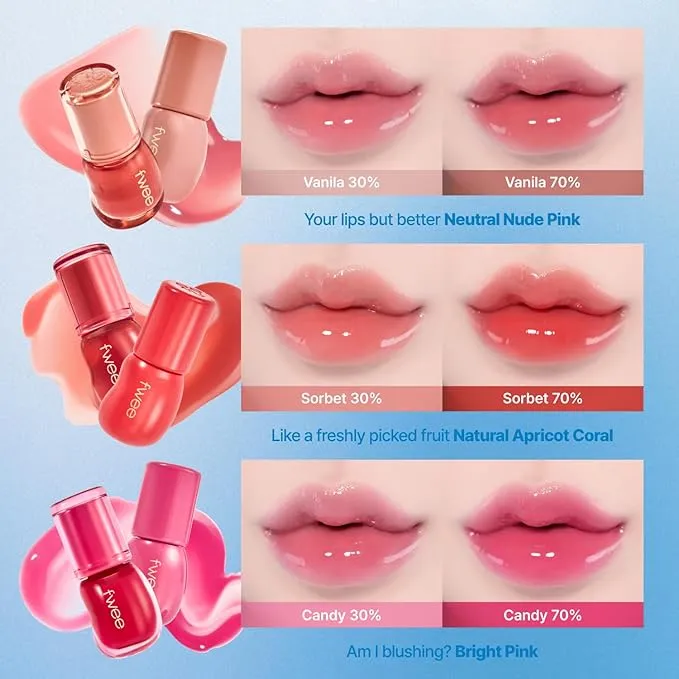 3D Voluming Gloss | Blushed Moment - Candy 70% | Lip Gloss, High-Shine, Non-Sticky, Moisturizing Finish | 5.3g