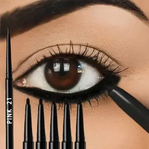 5-Pack: Waterproof and Sweat-Proof Black Eyeliner Pencil