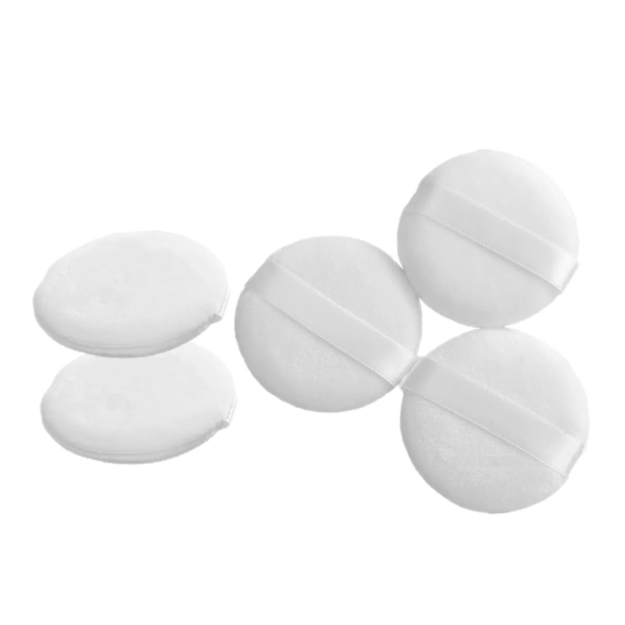 5Pcs Makeup Powder Puff Soft Velour Cosmetic Pads for Women Compact for Easy Application and Makeup Accessories for Loose Powder