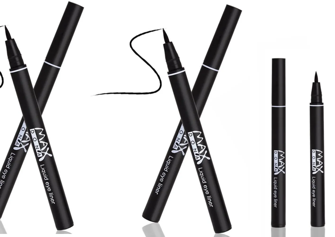 6-in-1 Cat Eyeliner Stencil with Optional Black Liquid Eyeliner – Perfect Winged Liner Made Easy
