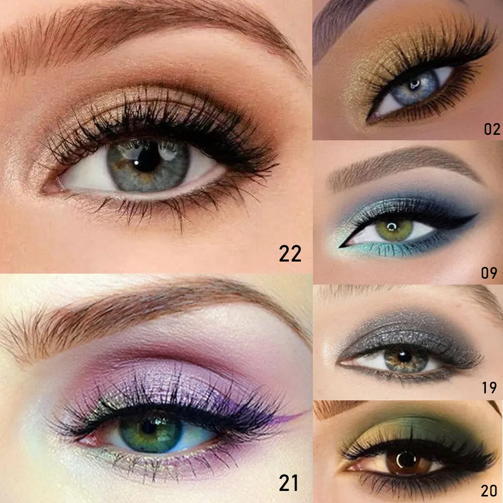 6 Pcs Double-Color Eyeshadow, 2 in 1 Color Lazy Eye Shadow Powder, Long Lasting Eyeshadow with Exquisite Pearly and Smooth Texture, Nude Eyeshadow Powder for Eye Makeup