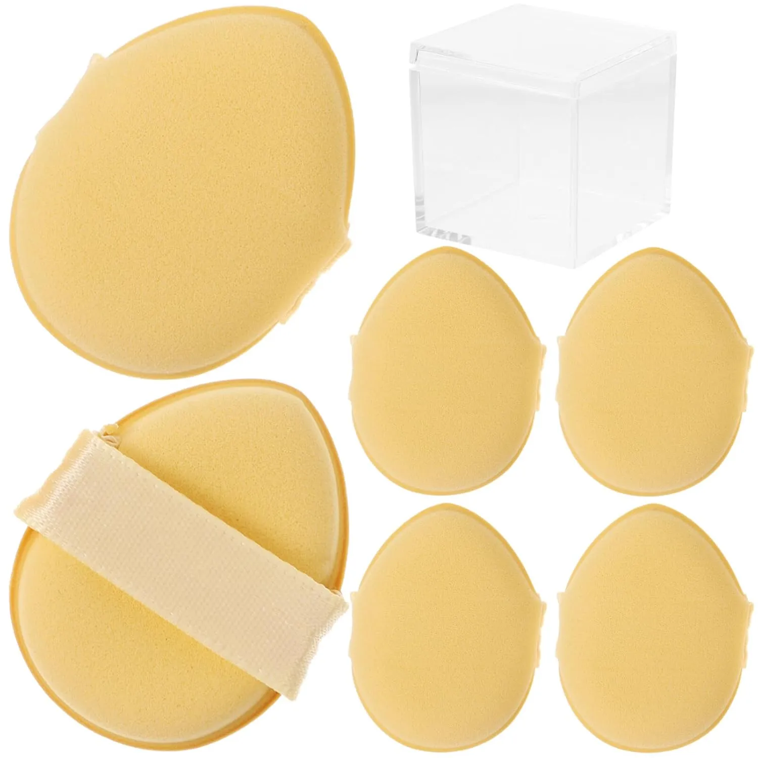 6pcs Makeup Sponge Soft Puff for Foundation and Concealer Versatile Beauty Tool for Natural Finish Compact