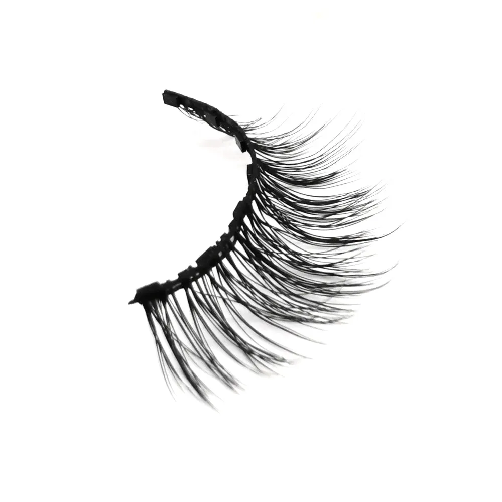 7 Magnets 3 Pairs Magnetic Eyelashes and Eyeliner Kit,1 Pair of Tweezers and Scissors, 4 Cleaning Fluids 02