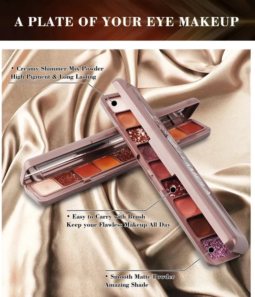 9 Colors Matte Eyeshadow Shimmer Palette Eyeshadow Waterproof Long Lasting Glitter Eye Makeup Cosmetics Eye Shadow