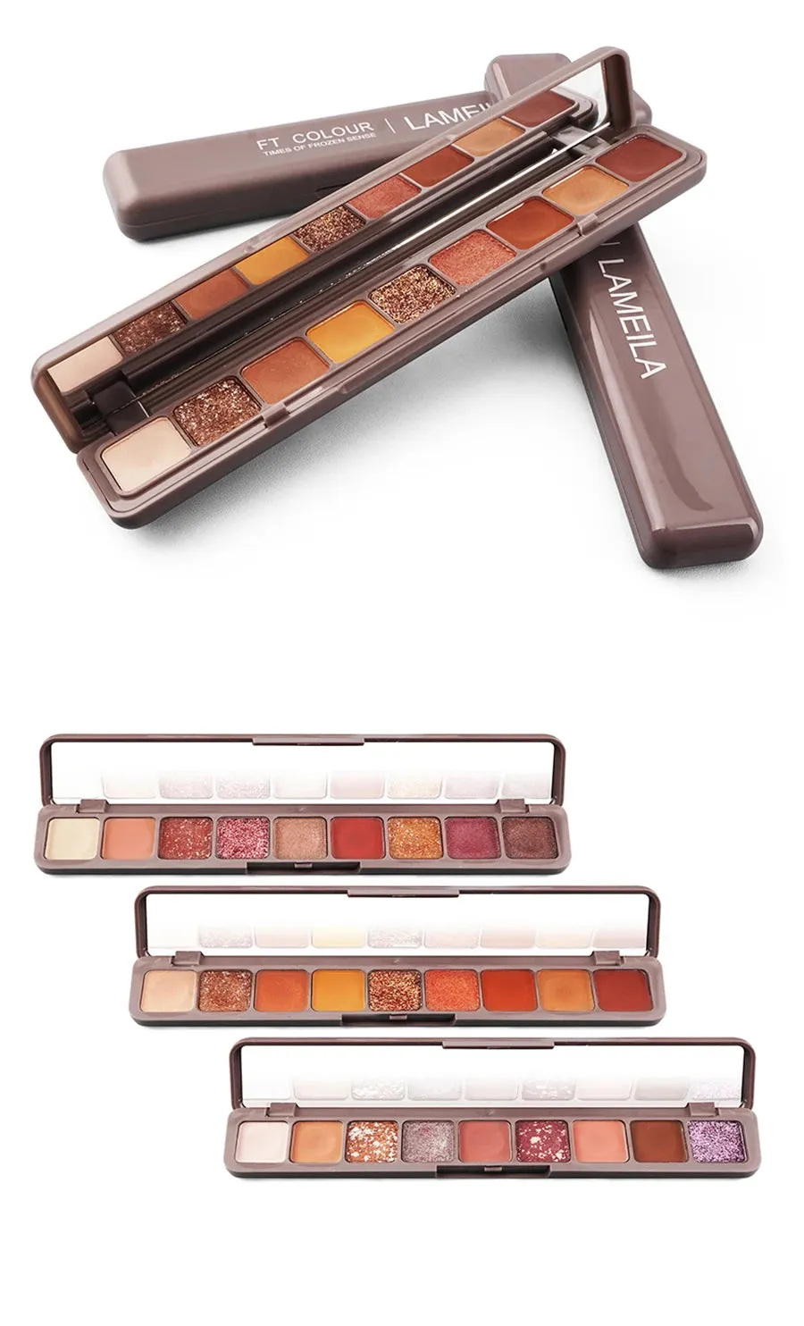 9 Colors Matte Eyeshadow Shimmer Palette Eyeshadow Waterproof Long Lasting Glitter Eye Makeup Cosmetics Eye Shadow