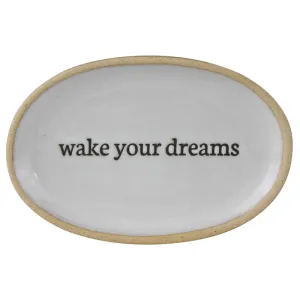 Affirmation Tray, Ceramic - Wake