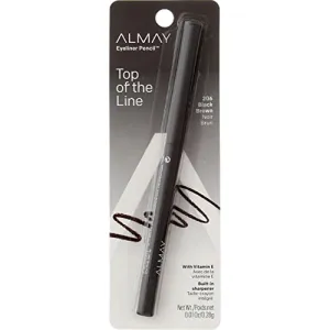 Almay Eyeliner Pencil, Black Brown [206], 0.01 oz (Pack of 5)