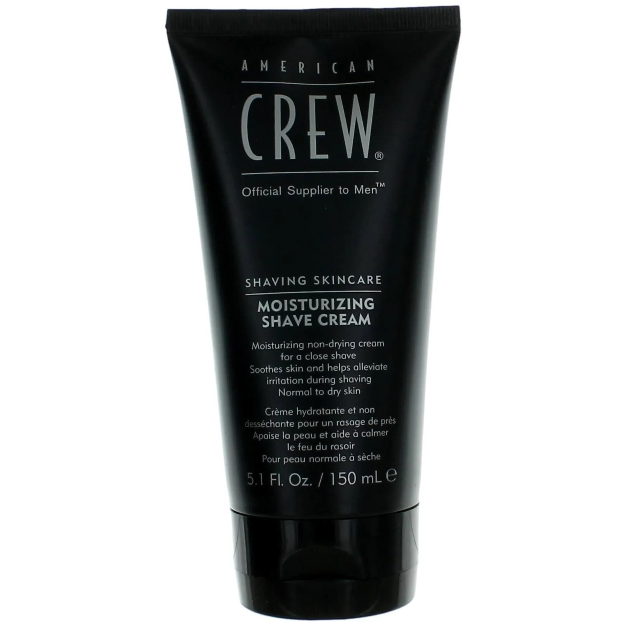 American Crew Men's Shave Cream - Black Tube Moisturizing Non-Drying, 5.1 oz