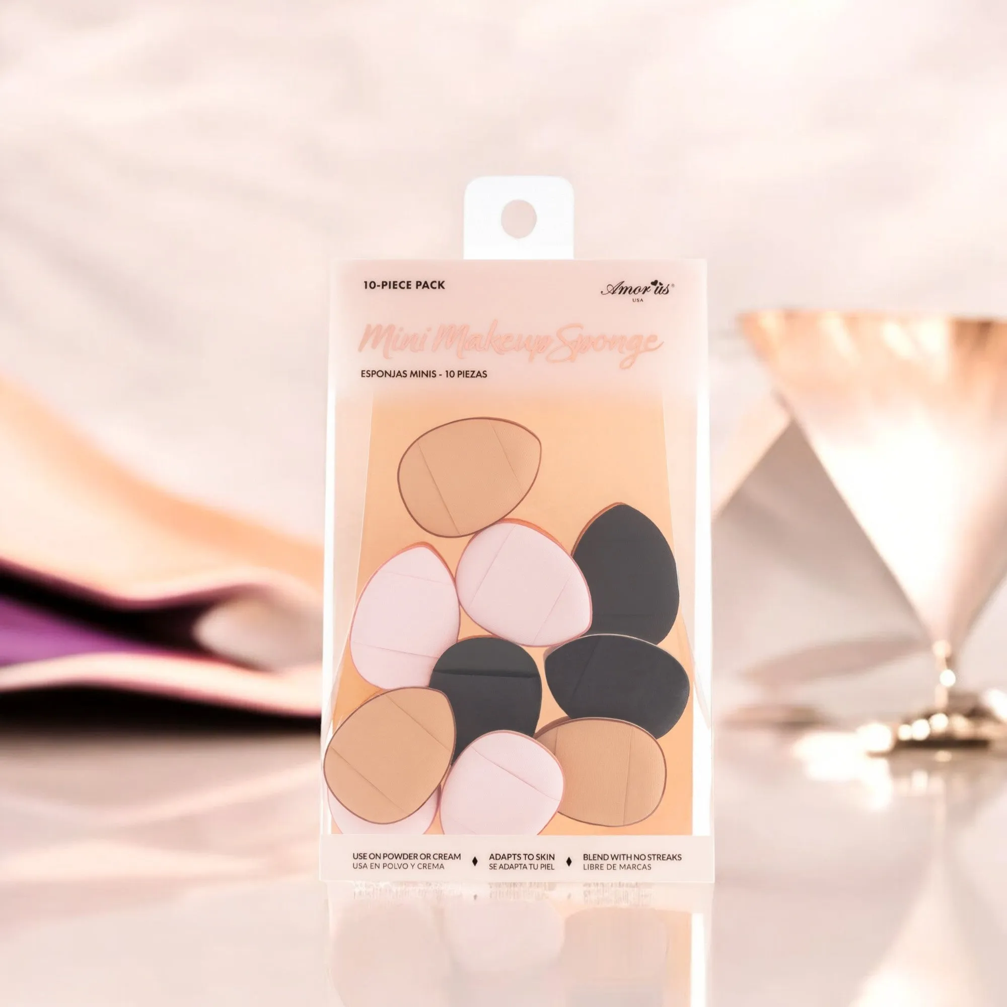 Amor Us Mini Makeup Sponge 10 Piece Pack
