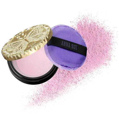 ANNA SUI - Mini Refill - Loose Face Powder - Blurring Effect and Brightening - Covering of Large Pores - Flowless Soft Focus Finish - 300 - Pink - 0.21 oz
