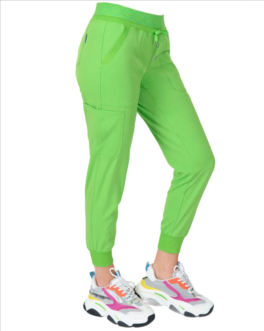 Ava Therese Smiley Jogger Scrub Pants
