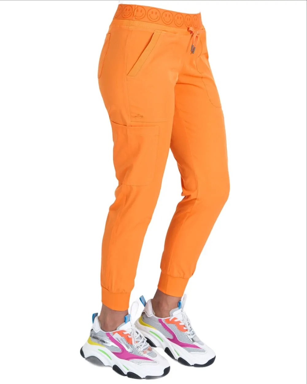 Ava Therese Smiley Jogger Scrub Pants