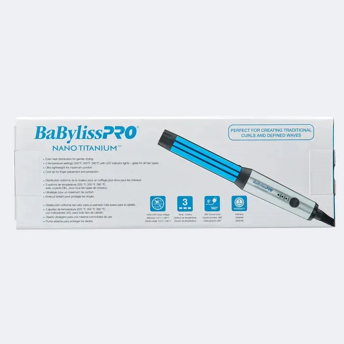 BaBylissPRO Nano-Titanium 1" Compact Curling Wand