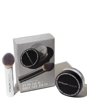 Bamboo Hyaluronic Loose Setting Powder   Brush Duo