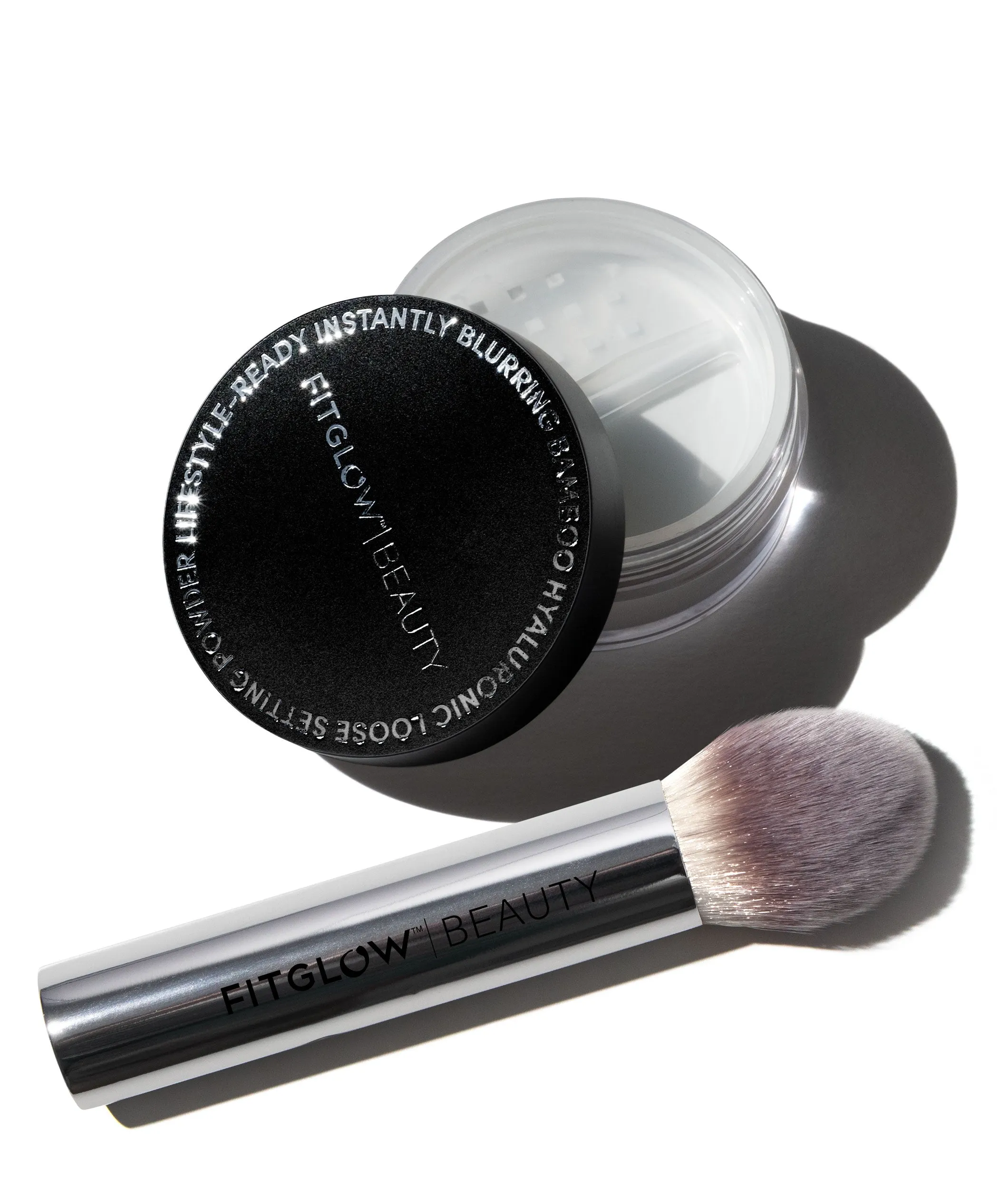 Bamboo Hyaluronic Loose Setting Powder   Brush Duo