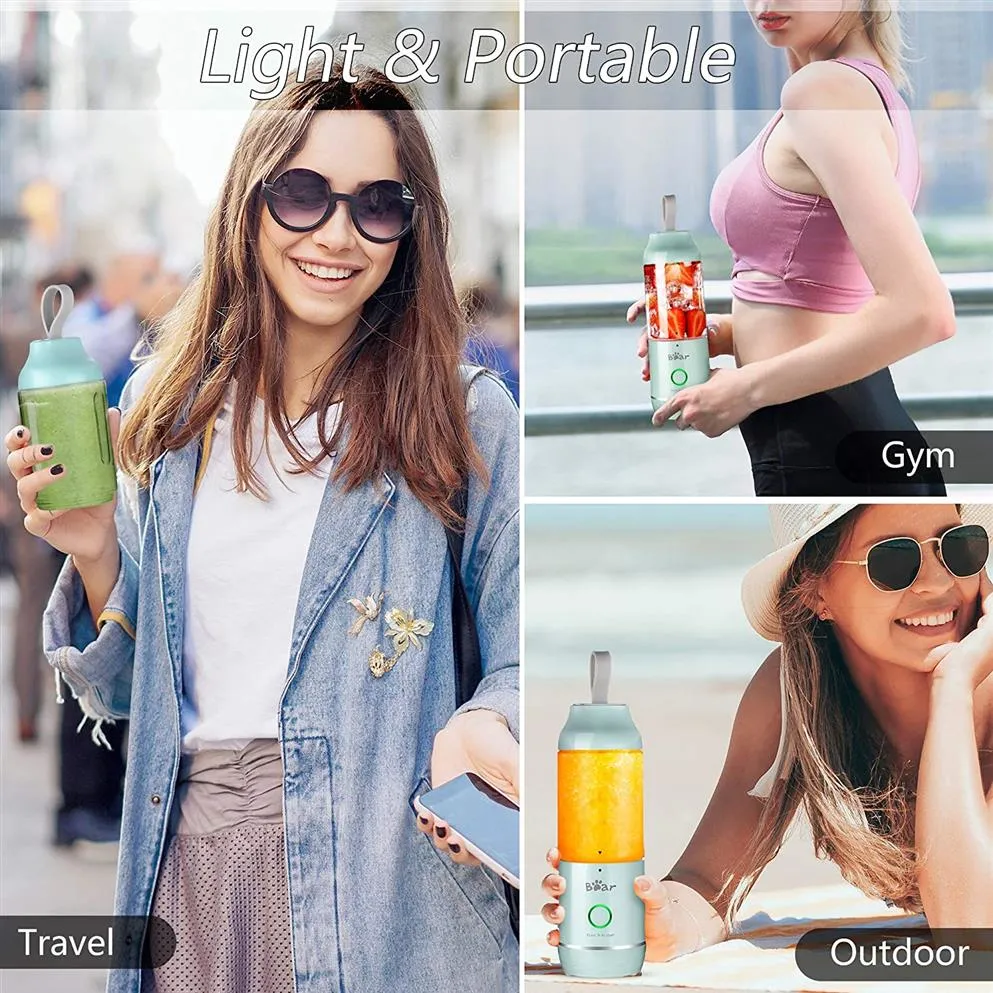 Bear Brand Portable Personal Blender LLJ-C04G5 Green