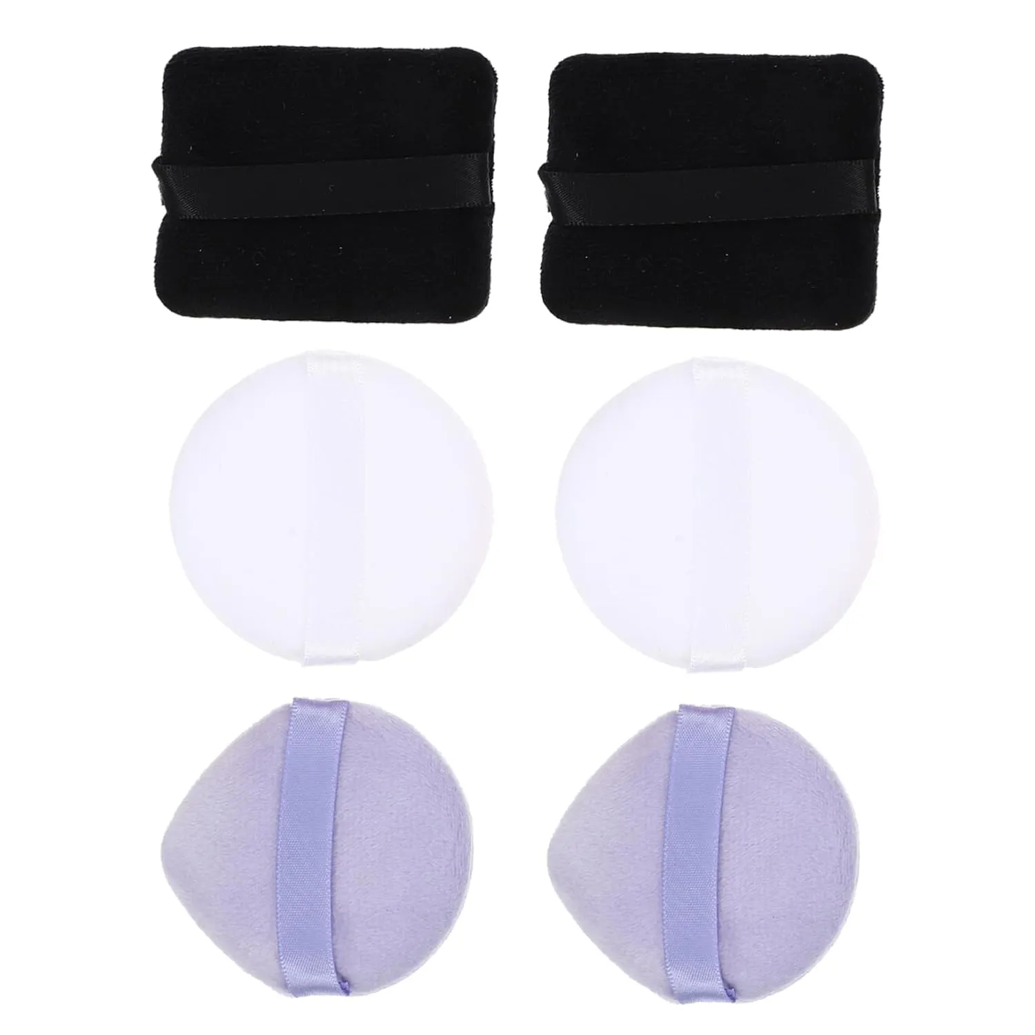 Beaupretty 6pcs Loose Powder Puff for Foundation Soft Makeup Applicators for Finish Portable Shapes