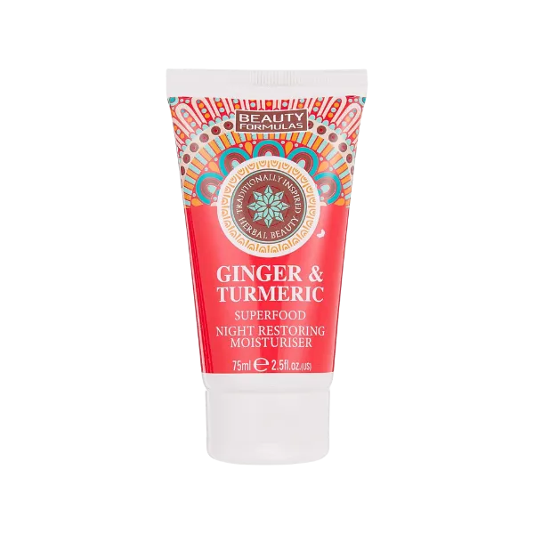 Beauty Formulas Ginger & Turmeric Night Restoring Moisturiser Cream 75ml
