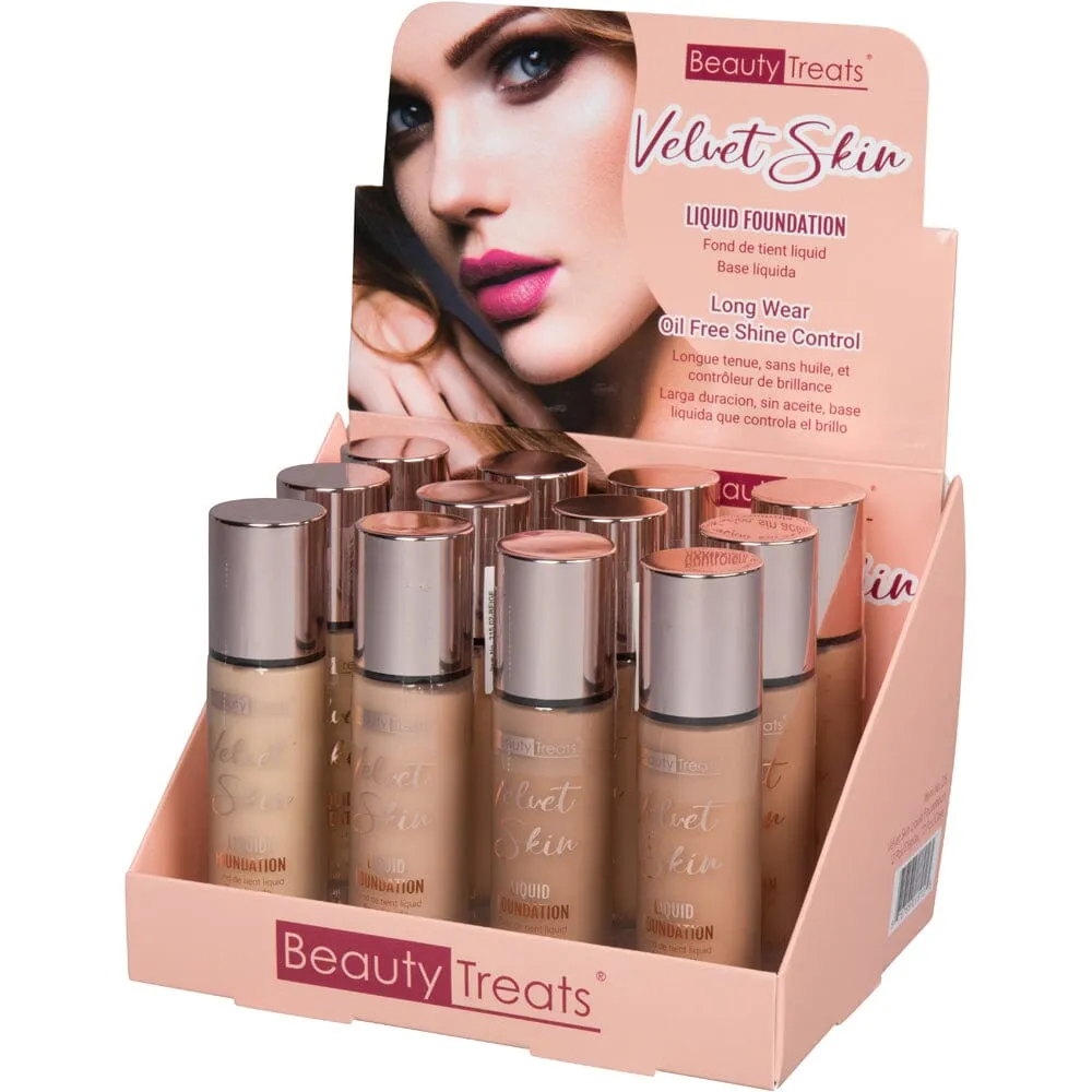 Beauty Treats Velvet Skin Liquid Foundation #215 (12PC)