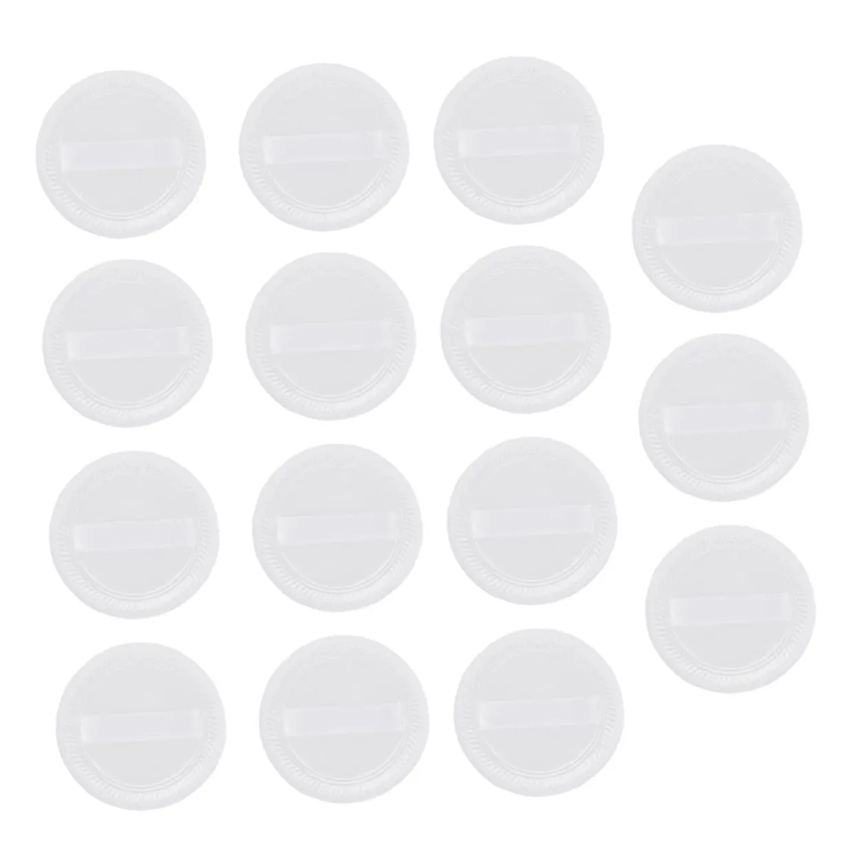 BESTYASH 15pcs Rounded Velour Makeup Pads for Application for Foundation and Loose Powder Portable and Easy to Clean for Daily Use