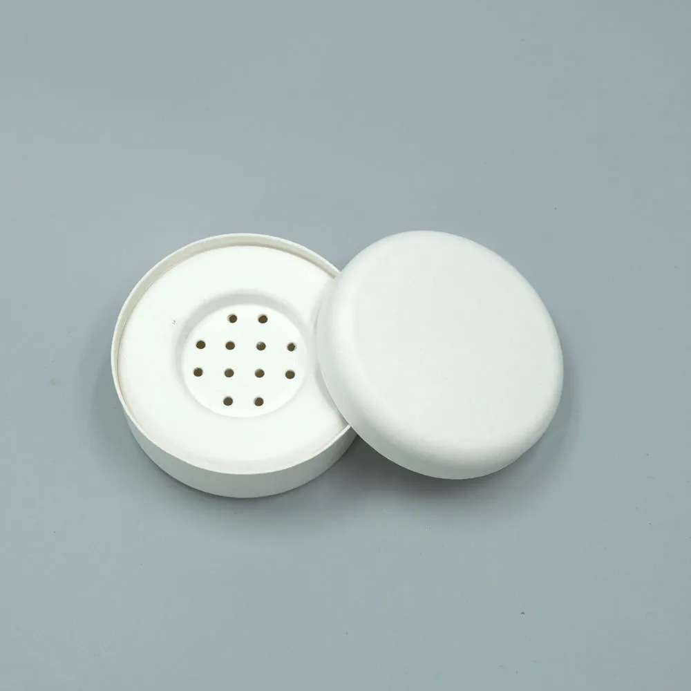 Biodegradable Sugarcane Paper Loose Powder Container