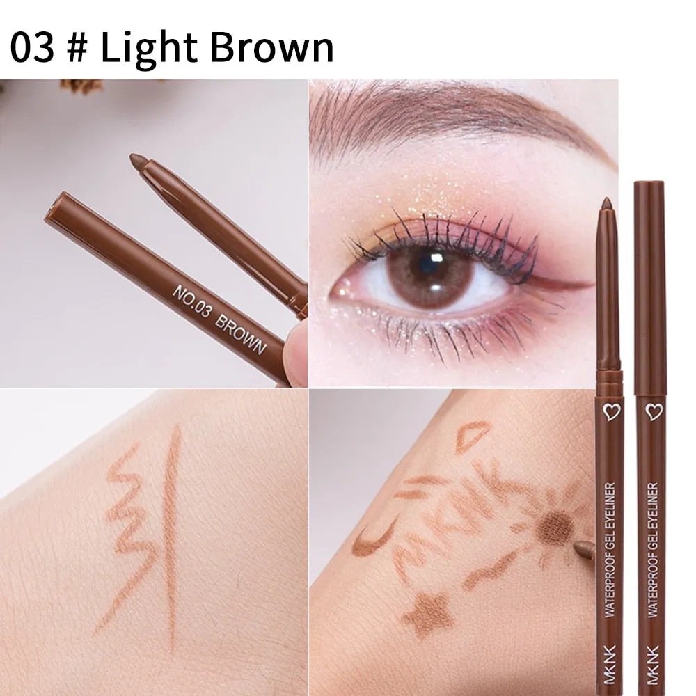Black Brown Quick-drying Eyeliner Waterproof Liquid Eyeliner Gel Pen Long Lasting Smooth Pencil Not Blooming Eye Makeup Cosmetic