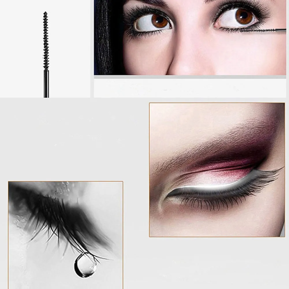 Black Natural Long Curling Fiber Mascara Eyelashes Extension Makeup Beauty