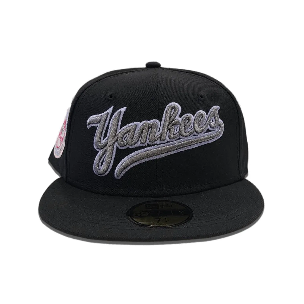 Black New York Yankees Blush Bottom 27X World Series Titles Side Patch New Era 59Fifty Fitted