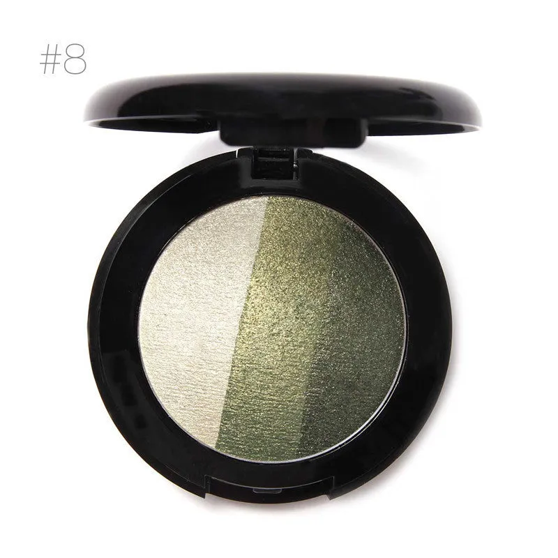 Black|Up High Quality 3 Colors Professional Nude Glitter Eyeshadow Palette